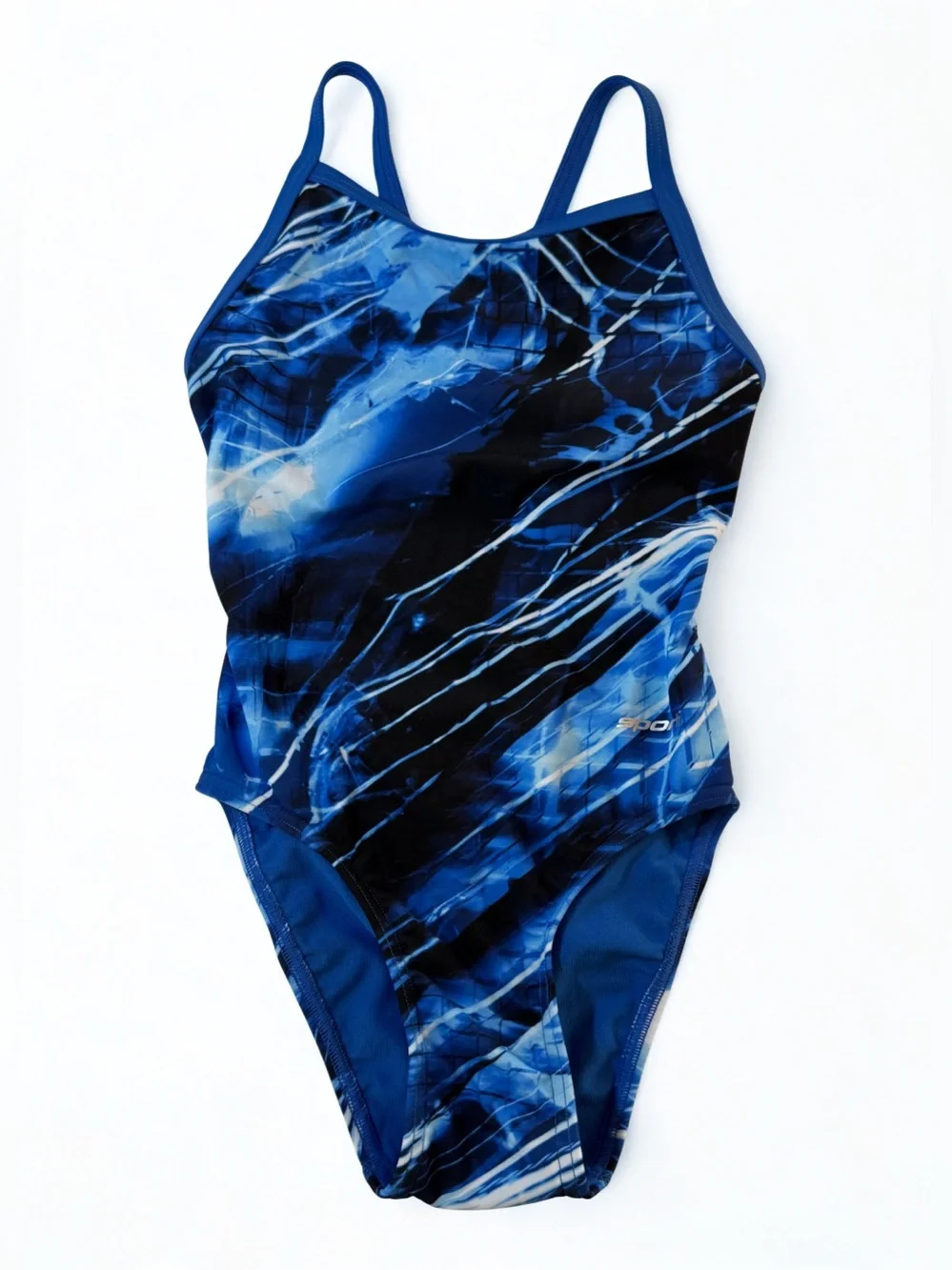 Sporti Cyberwave Thin Strap One Piece Swimsuit - girls 24